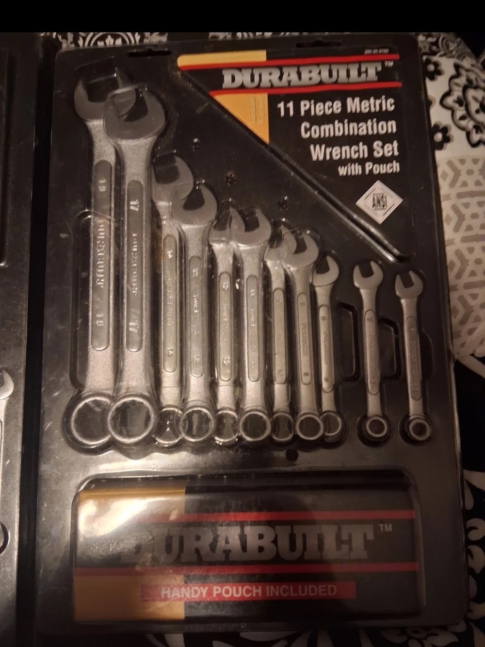 Durabuilt 11-Piece Metric Combination Wrench Set - Silver
